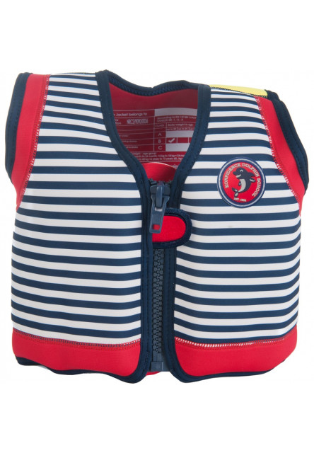 Jacket Vesta na učenie plávania Hamptons Blue Stripe 2-3r