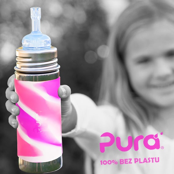 Nerezové termo fľaše bez plastu od Pura