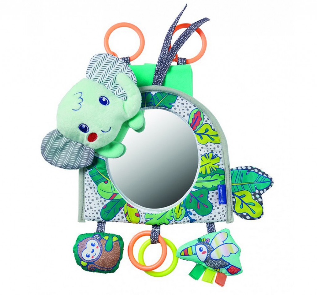 Infantino Závesné zrkadlo s aktivitami Slon