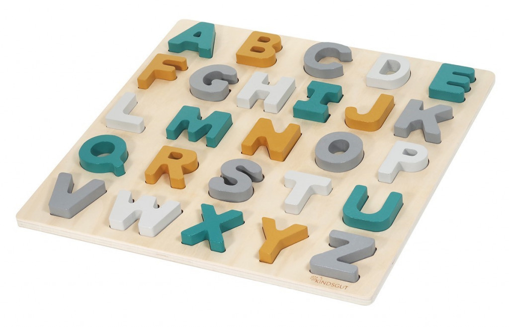 Drevené puzzle ABC Caspar