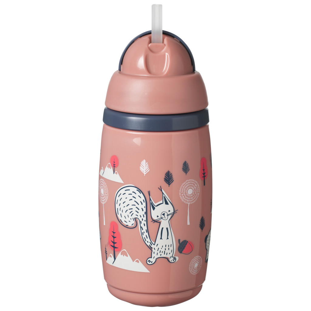 Tommee Tippee Superstar netečúci hrnček so slamkou pre batoľatá , 12+, 266 ml, Růžová