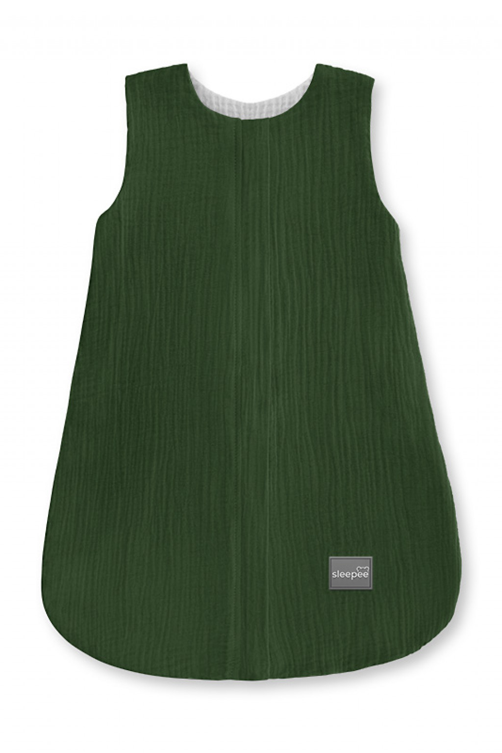 Sleepee Obojstranný ľahký mušelínový spací vak Bottle Green 0-4 mesiace S