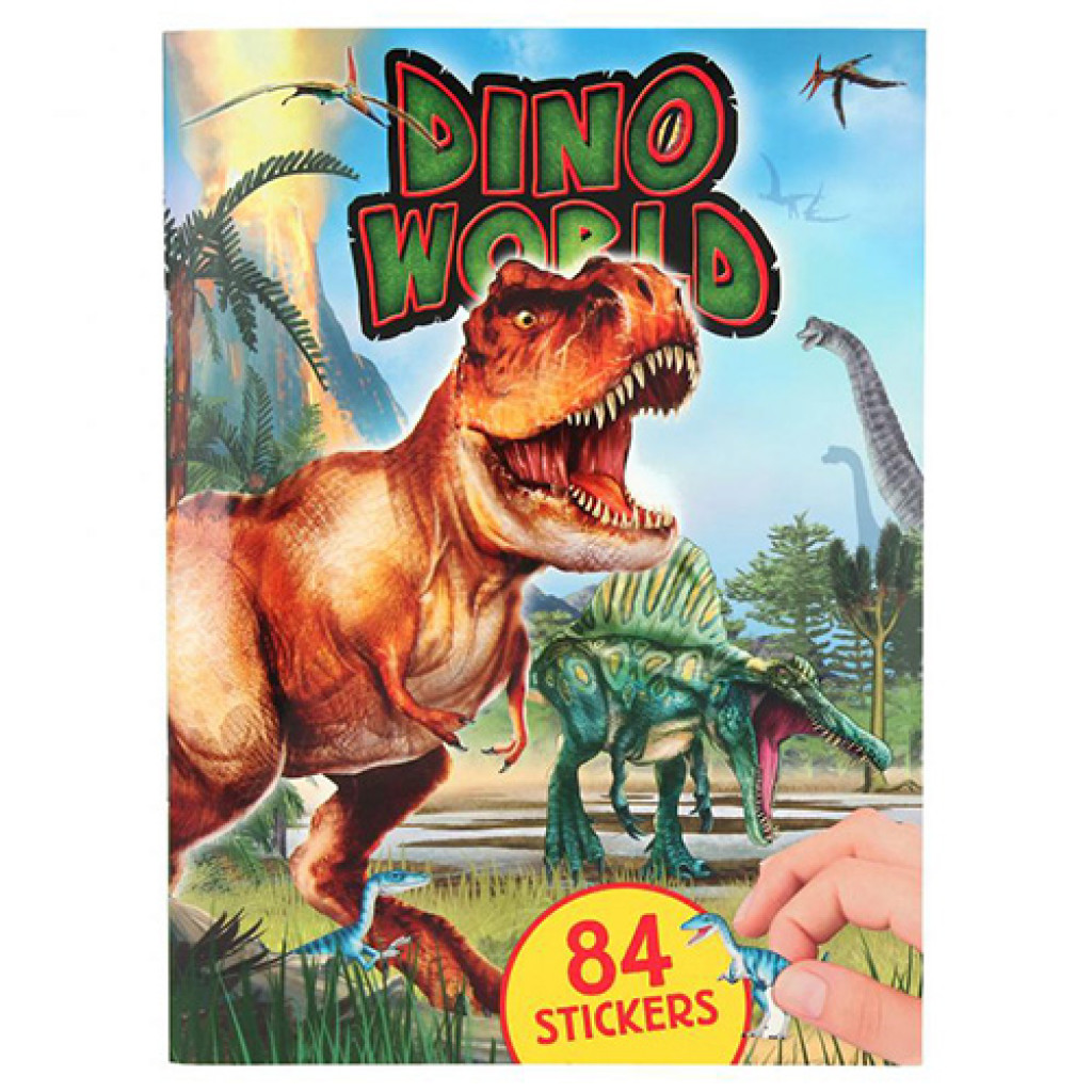 Dino World Kreatívny zošit - 84 samolepiek 