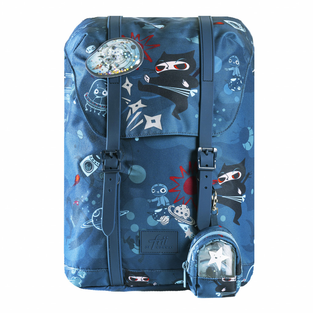 Frii of Norway Ergonomická školská taška 22L Retro Ninja Blue