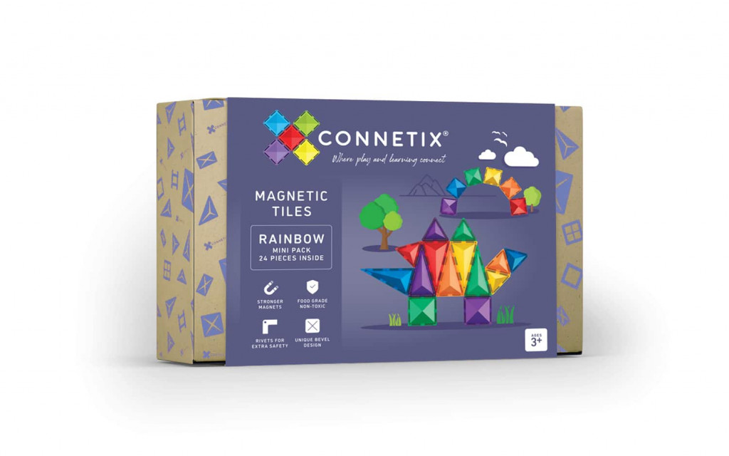 Connetix Magnetická stavebnica - Rainbow Mini Pack 24 ks