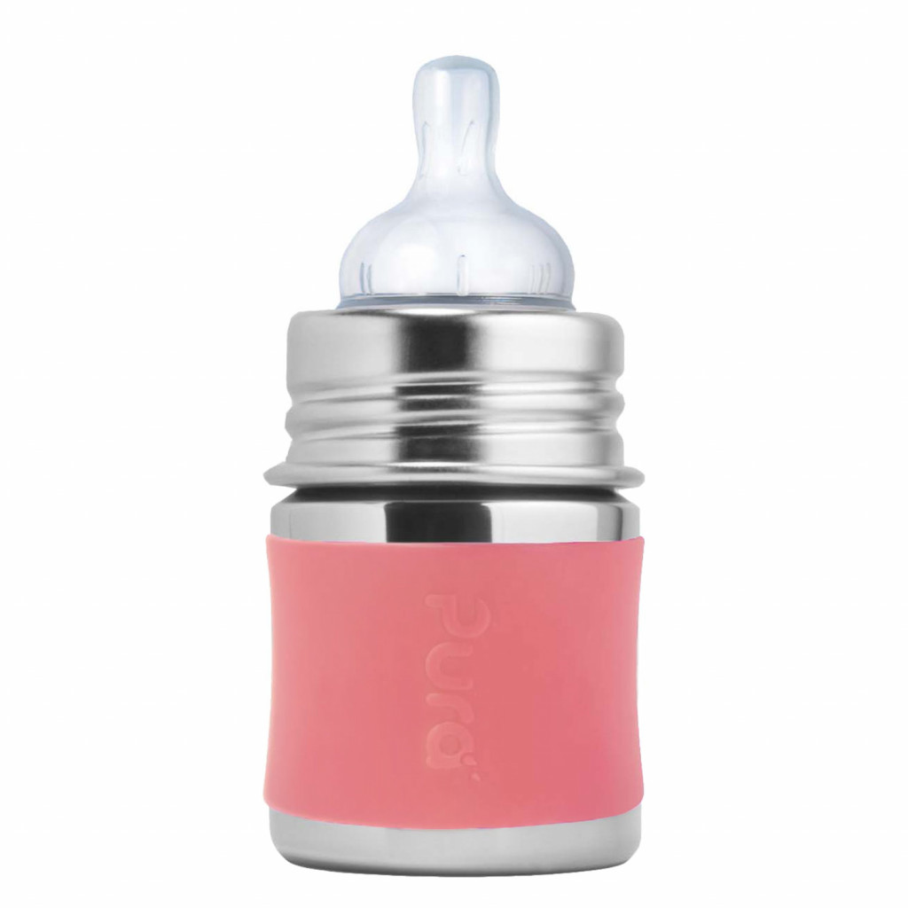 Pura Nerezová dojčenská fľaša 150ml (Rose)