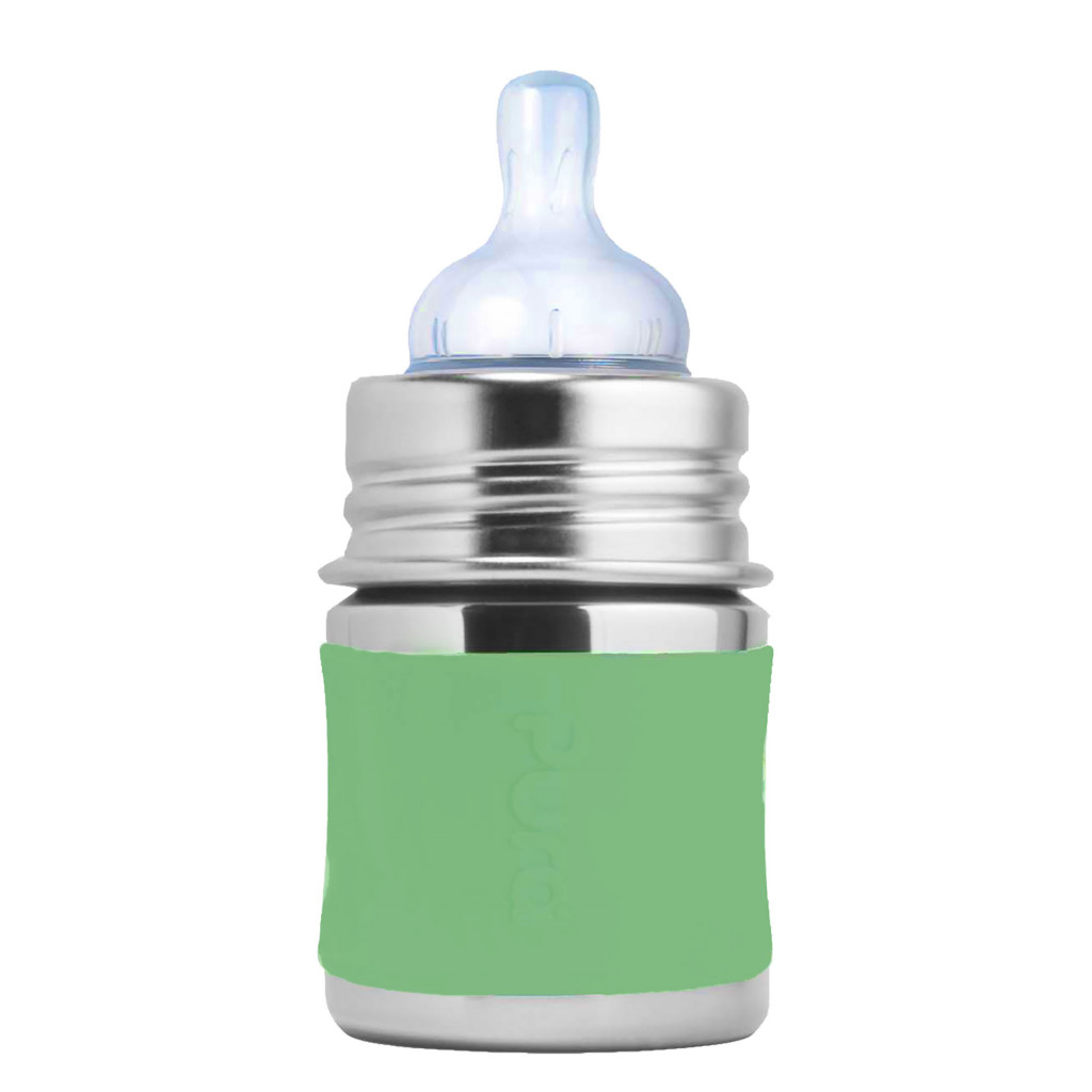 Pura Nerezová dojčenská fľaša 150ml (Moss)