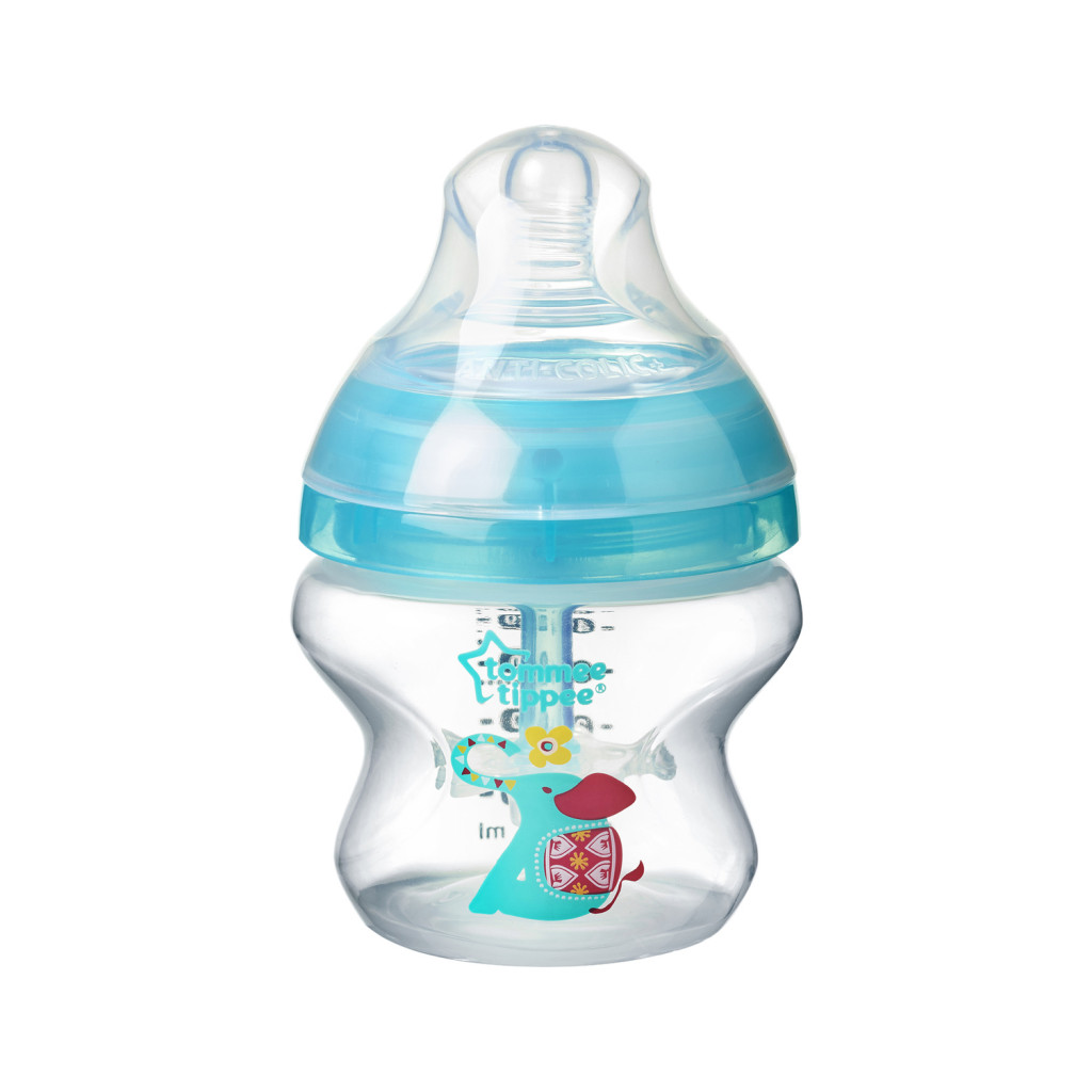 Dojčenská fľaša C2N ANTI-COLIC potlač 150ml 0m+