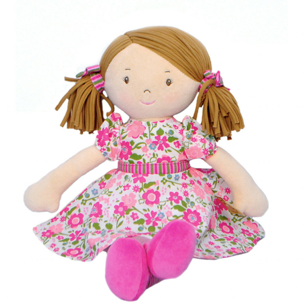 Bonikka Látková bábika 41cm (Fran – ružové šaty)