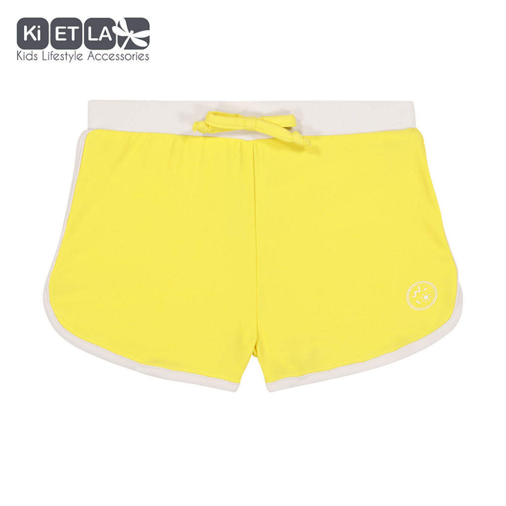 KiETLA Plavky s UV ochranou šortky 18 mesiacov (žltá)