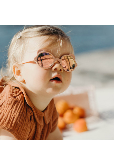 Slnečné okuliare OURS'ON 2-4 roky (Light Pink)