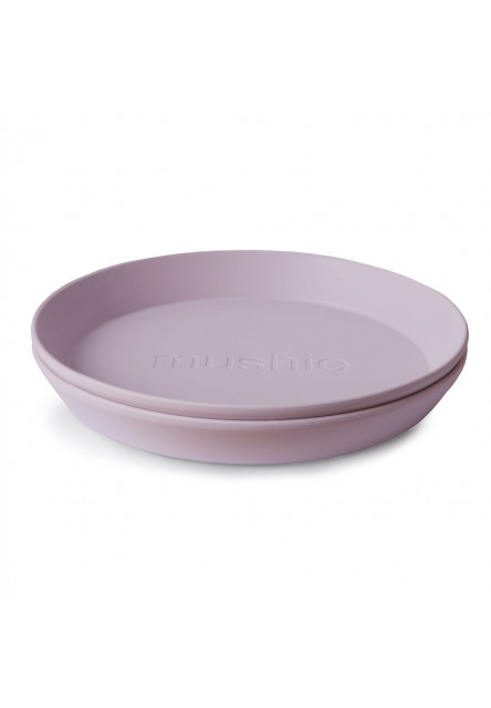 okrúhly tanier 2 ks (Soft Lilac) Mushie