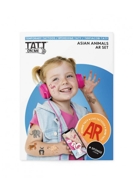 TATTonMe Živé tetovačky pre deti Ázijské zvieratá TATTonMe