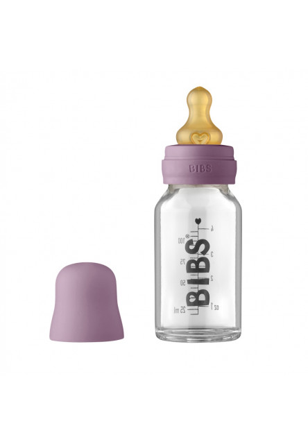 Baby Bottle sklenená fľaša 110ml (Mauve) BIBS