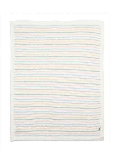 Pletená deka pastelové prúžky