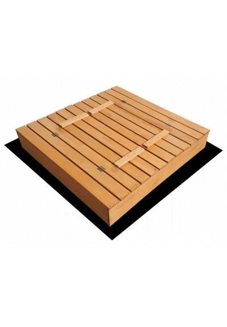 Pieskovisko drevené s krytom/lavičkami predvŕtané impregnované premium variant: impregnované