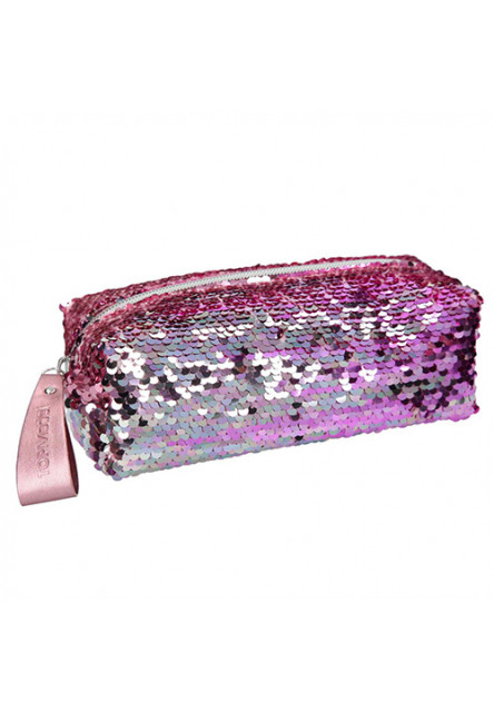 Kozmetická taška - ružová s meniacimi flitrami Top Model