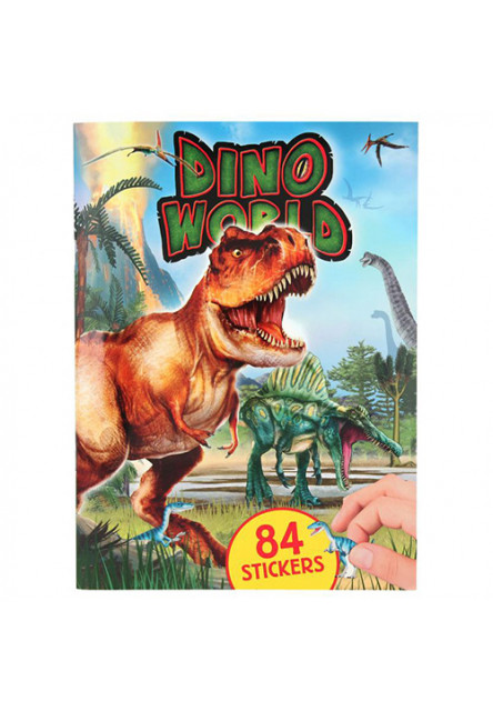 Kreatívny zošit - 84 samolepiek  Dino World
