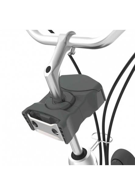 Predná sedačka BIO na bicykel s adaptérom haniwa hnedá/bincho čierna