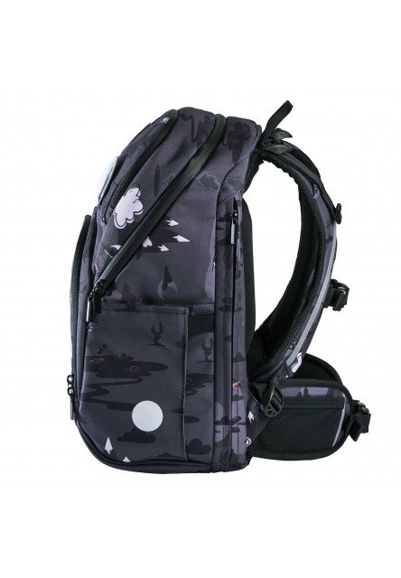 Ergonomická školská taška Expand 20-25L - Dinosaur Black