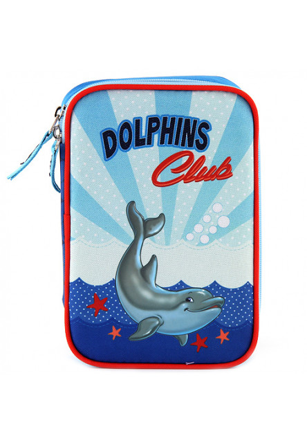 Školský jednoposchodový peračník s náplňou Target 33-dielny/Dolphins Club