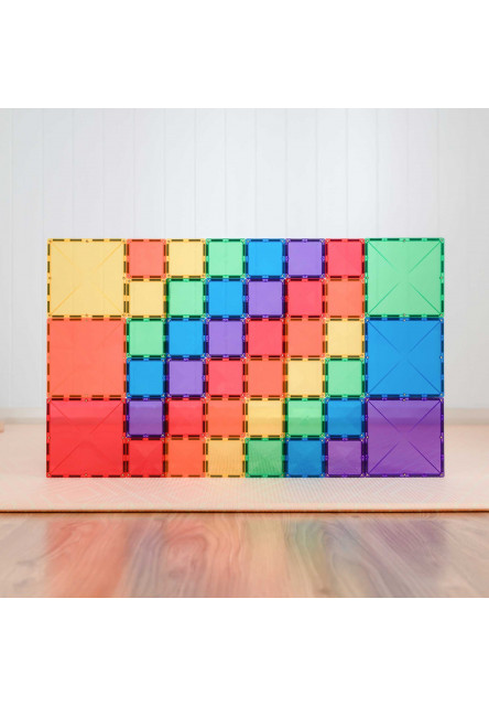 Magnetická stavebnica - Rainbow Square Pack 42 ks