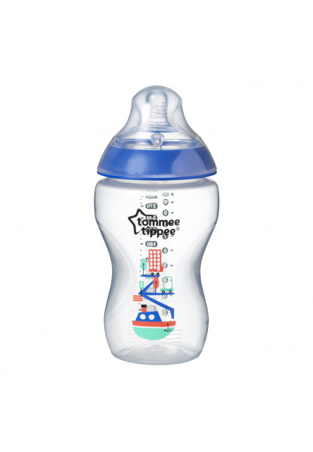 Dojčenská fľaša C2N modrá 340ml 3m+ Tommee Tippee
