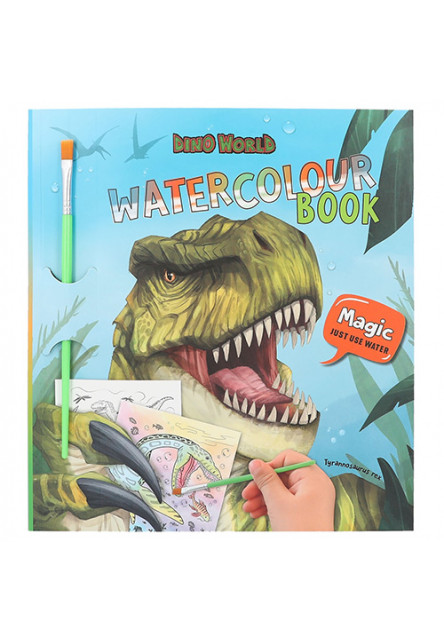 Omaľovánka |Watercolouring Book, so štetcom Dino World