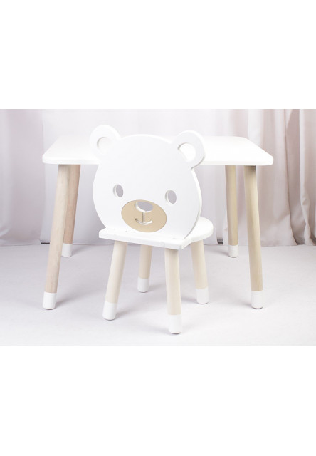 Detský stôl a stoličky Medvedík variant: stôl + 1 stolička