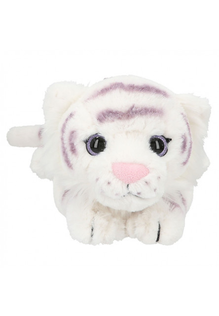Plyšová postavička tigra, Bielo-fialový, menší