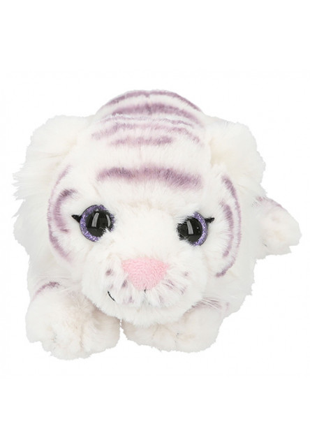 Plyšová postavička tigra, Bielo-fialový, väčší