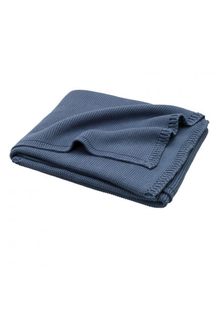 Pletená deka uni ink blue