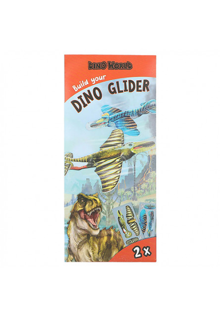 ASST | Lietajúce hádzadlo Build your Dino Glider, 2ks v balení, Oranžová