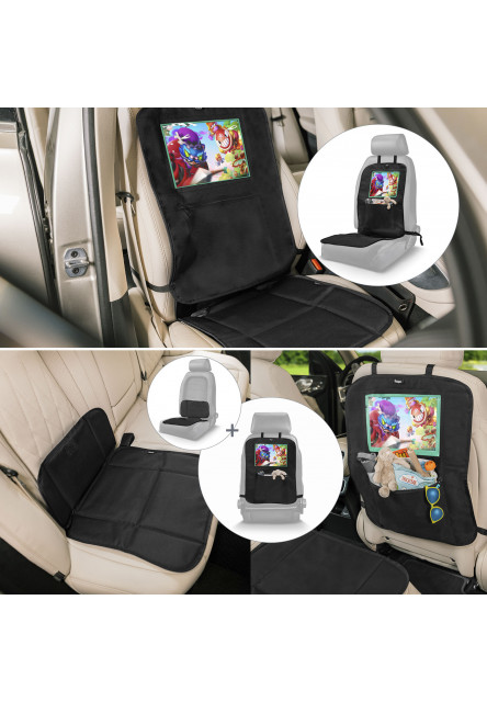 Ochrana sedadla pod autosedačku s vreckom na tablet