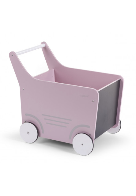 Dekoratívny kočiarik drevený Soft Pink Childhome