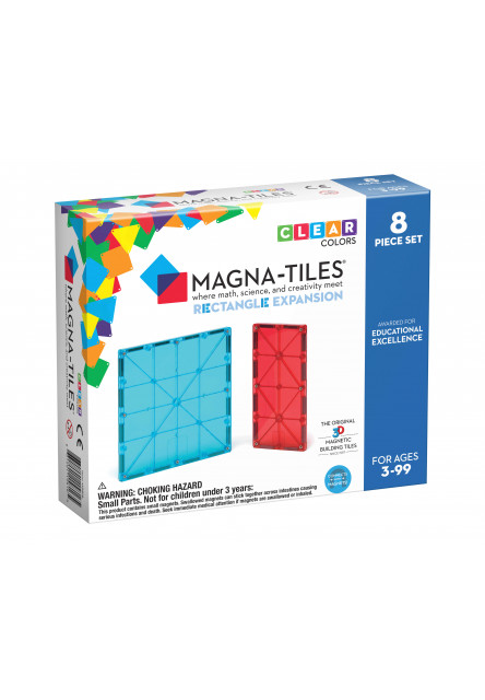 Magnetická stavebnica Rectangles 8 dielov Magna-Tiles