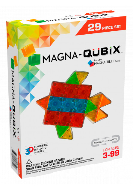 Magnetická stavebnica Qubix 29 dielov Magna-Tiles