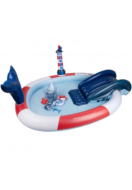 Nafukovací bazén so šmykľavkou Malý námorník 210 cm Swim Essentials
