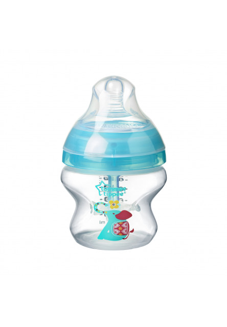Dojčenská fľaša C2N ANTI-COLIC potlač 150ml 0m+
