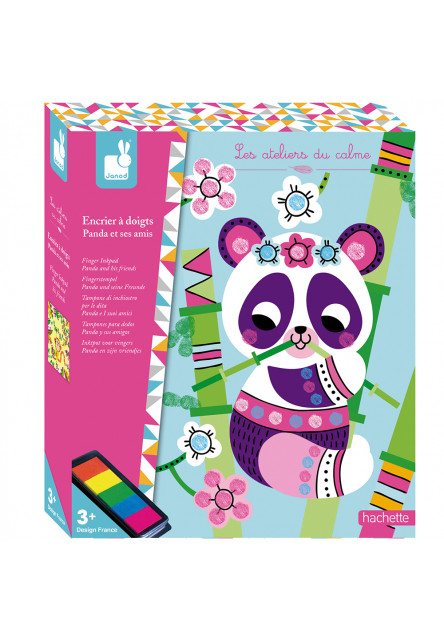 Atelier Prstové farby Panda Maxi 3+ Janod