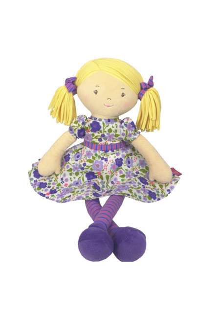 Látková bábika 41cm (Fran – ružové šaty)