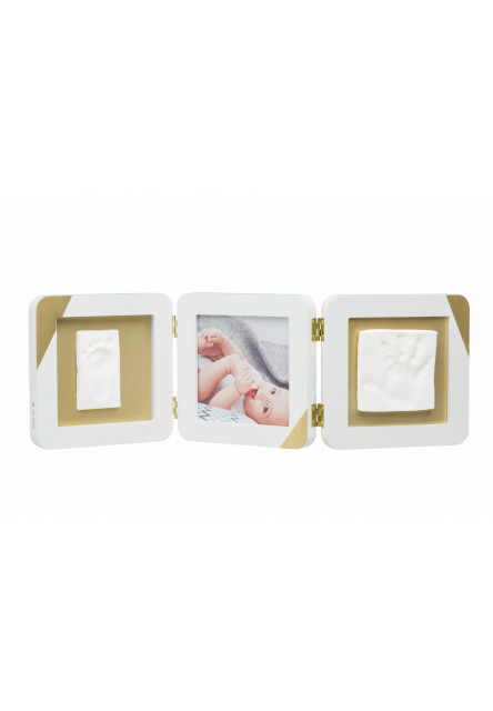 Rámček Gold Dipped Frame Double White Baby Art