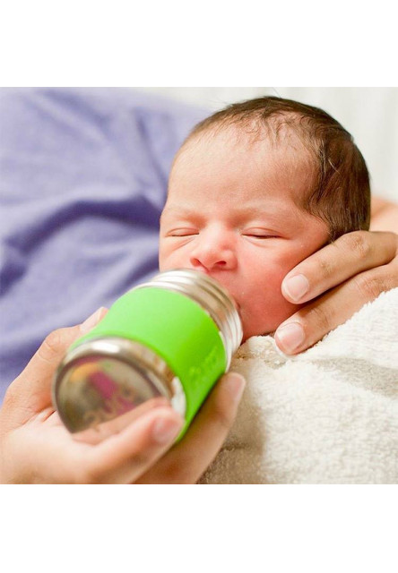 Nerezová dojčenská fľaša 150ml (Aqua)