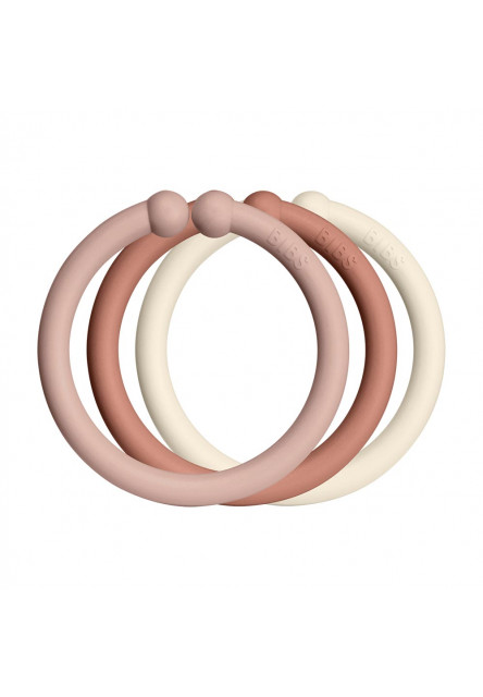 Loops krúžky 12ks (Blush / Woodchuck / Ivory)