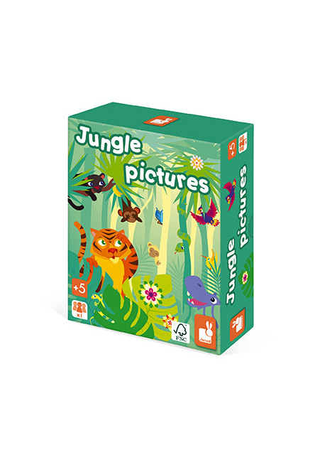 Logická hra pre deti Obrázky z džungle